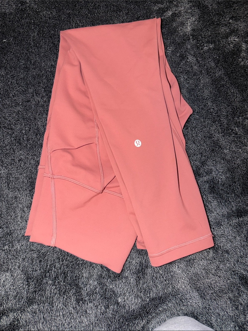 lululemon athletica 25” wunder train w/pocket peach